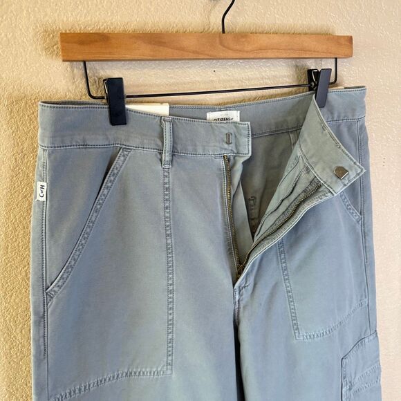 NEW Citizens of Humanity Marcelle Pants Womens 30 Gray Low Slung Cargo Barrel - Picture 5 of 15